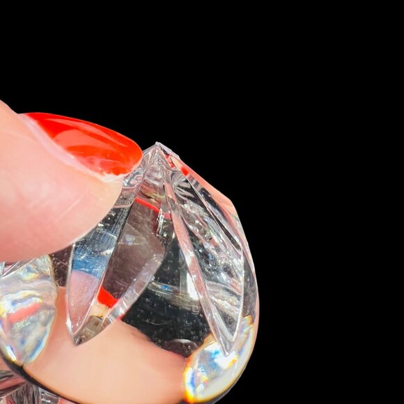 Vtg Waterford Cut Crystal Bell 1988 12 Days of Christmas Five Golden Rings BOX - Picture 10 of 11